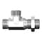 World Wide Fittings Male Flat Face O-Ring to Male Flat Face O-Ring Bulkhead to Male Flat Face O-Ring Run Tee, W/ Locknut 4726X16X16X16LN - alternate 1